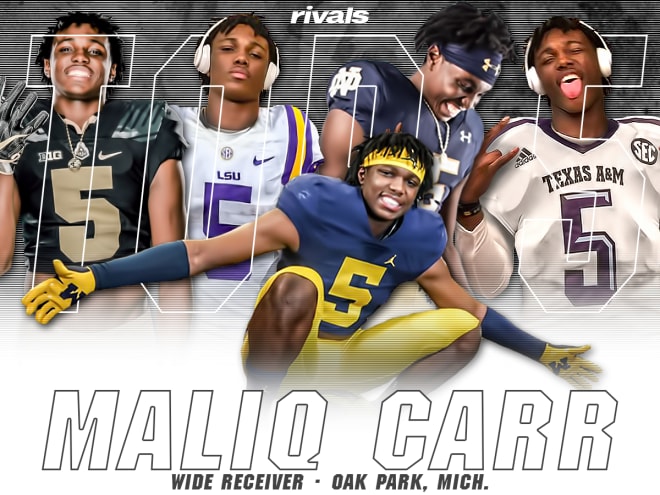 Four-star wide receiver Maliq Carr dropped a top five and Michigan made the cut.