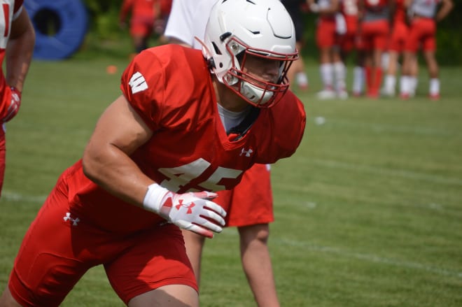 Leo Chenal is expected to open with the No. 1 defense at middle linebacker this fall. 