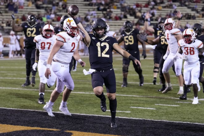 WFU quarterback Mitch Griffis has been up=and-down