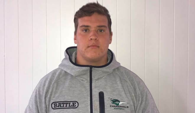 College of DuPage offensive lineman Max Schumann was offered by Purdue last week