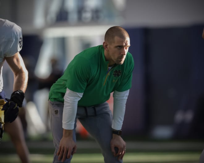 Notre Dame's James Laurinaitis isn't your run-of-the-mill grad assistant coach.