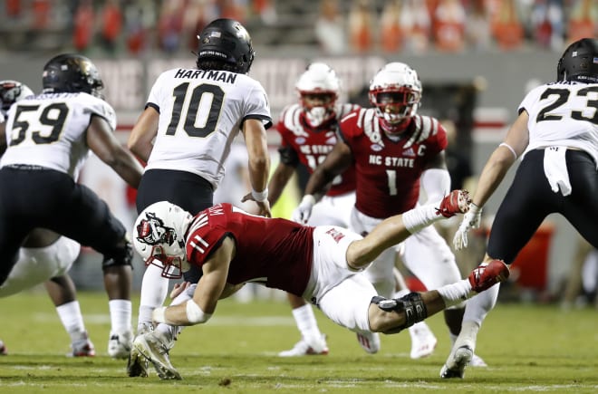 NC State Wolfpack football linebacker Payton Wilson