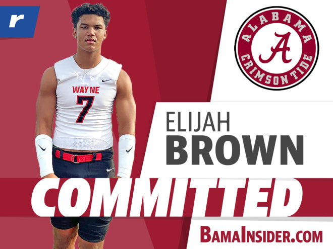 Elijah Brown committed to Alabama on Friday