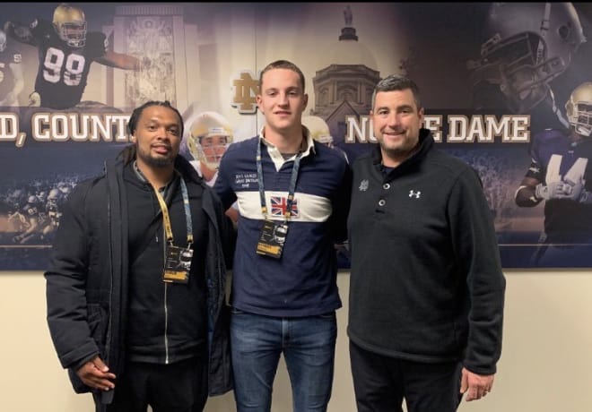 German DE Alexander Ehrensberger committed to Notre Dame Thursday