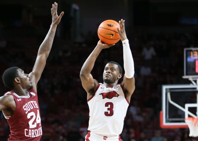 For the first time in 33 years, Arkansas failed to make a 3-pointer Tuesday night.