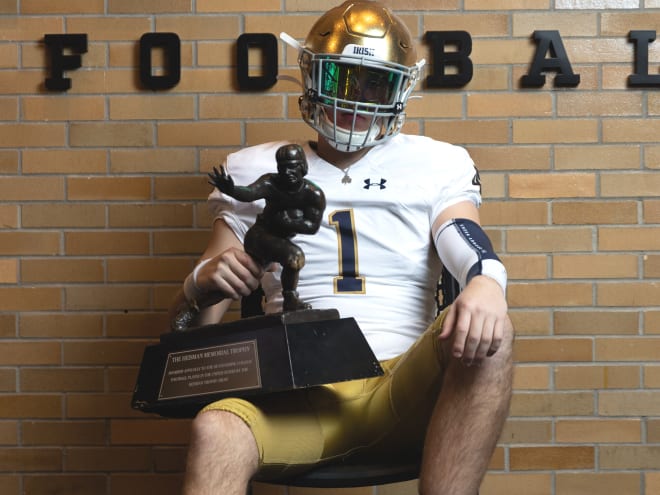The Fighting Irish signal caller pledge was back in South Bend over the weekend.