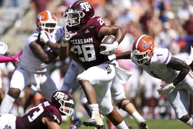 Isaiah Spiller and the Aggies bashed Florida with the running game.