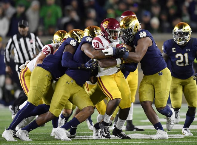 Redshirt freshman running back Markese Stepp was dragging piles of defenders all night Saturday while rushing for 82 yards and a touchdown on 10 carries.