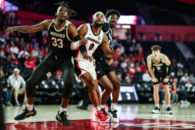 Georgia basketball player Jailyn Ingram (0) during a game against Wofford at Stegeman Coliseum in Athens, Ga., on Sunday, Nov. 28, 2021. (Photo by Mackenzie Miles/UGA Sports Communications)