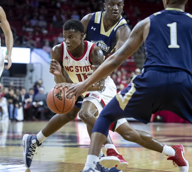 NC State junior point guard Markell Johnson had 17 points and five assists in the Wolfpack's 105-55 win over visiting Mount St. Mary's on Tuesday at PNC Arena.