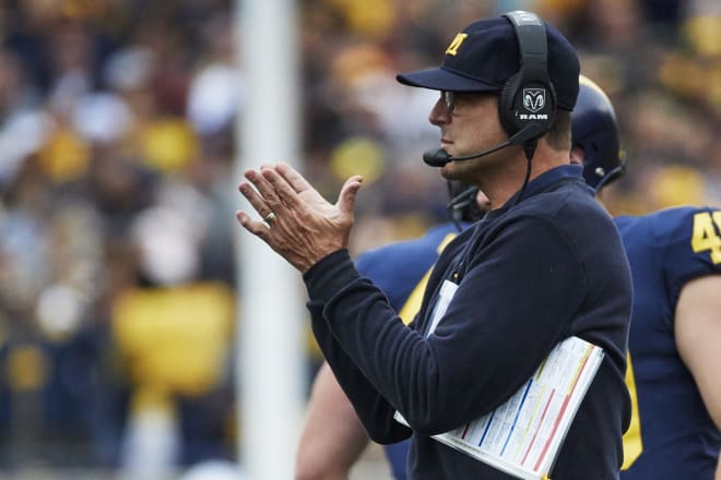 Michigan head coach Jim Harbaugh liked a lot of what he saw on Saturday versus WMU.