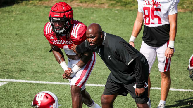 First year wide receivers coach Adam Henry has a talented group of wideouts at his disposal and is ready for week one. (IU Athletics)