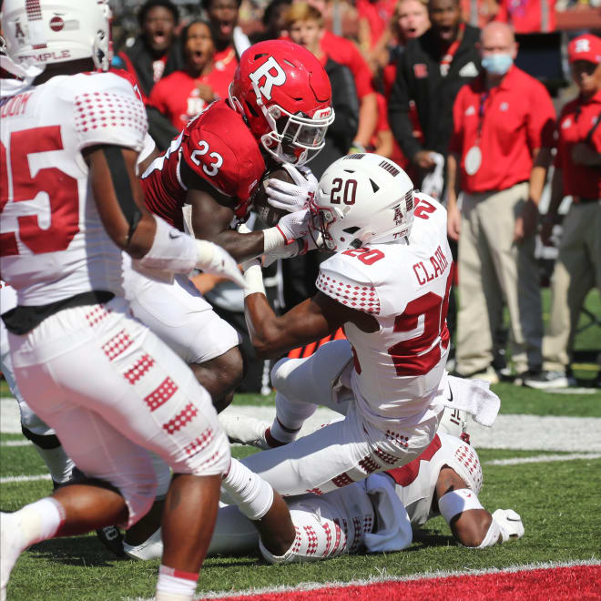 RB Kyle Monangai scoring against Temple