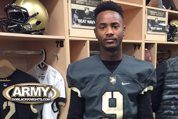 Rivals 2-star CB and Army commit, KeShaun Wells during his official visit in January