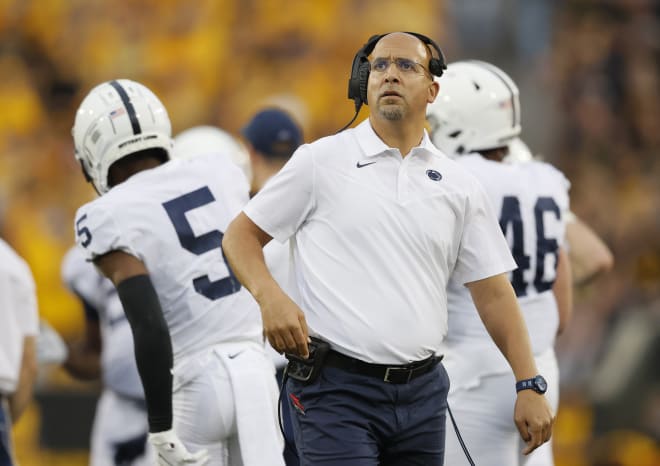 Penn State coach James Franklin has his team ready for the second half of the season. AP photo