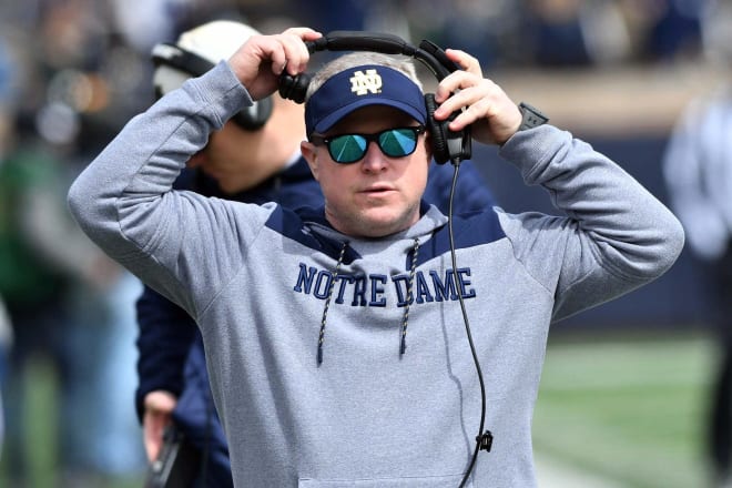 Notre Dame Fighting Irish football recruiting coordinator Brian Polian