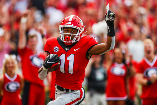 Wide receiver Arian Smith has a good chance of playing against Florida. (Mackenzie Miles/UGA Sports Communications)