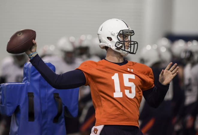 Stidham joined the team in time to participate in a couple of bowl practices in December.