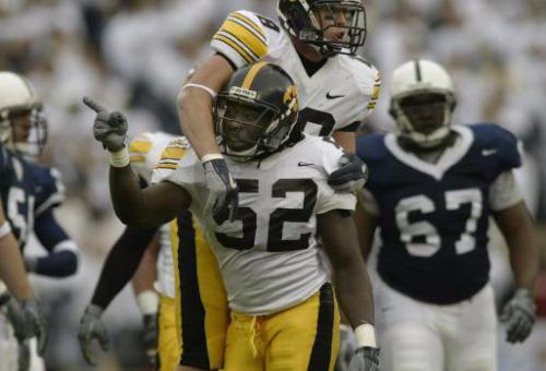 Abdul Hodge is 3rd all time in tackles for an Iowa player.