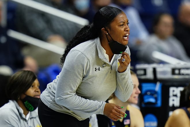 Notre Dame coach Niele Ivey shifted the focus to the future after ND's foutrth-quarter meltdown Saturday in the NCAA Tournament's Sweet 16.