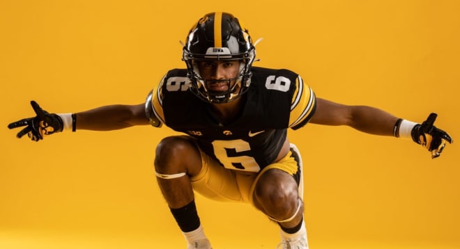 California defensive back T.J. Hall arrives in Iowa City this week.