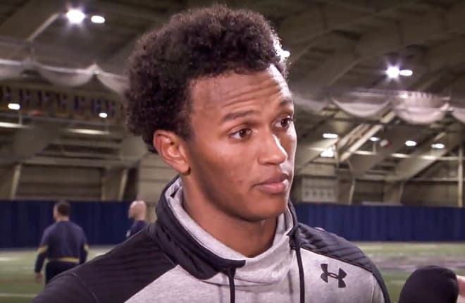 Kizer, who was in town for Notre Dame’s pro day, said he’s eager to help Wimbush learn how to handle all that comes with being the starting quarterback for the Irish.