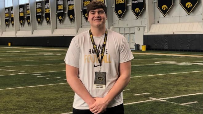Class of 2020 offensive lineman Mitchell Walters visited the Iowa Hawkeyes this past weekend.