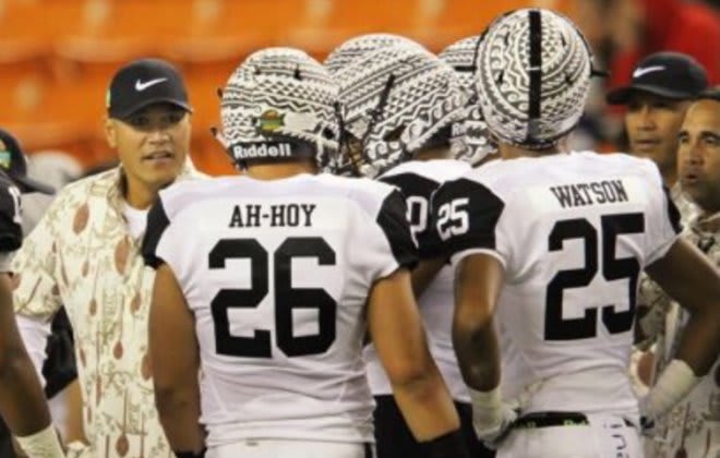Kesi Ah-Hoy played with fellow OSU commit Charles Watson in the Polynesian Bowl