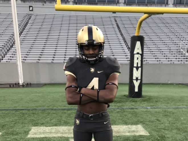 Rivals 2-star CB Jabari Moore during his OV to Army West Point this past weekend