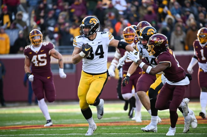 Iowa senior tight end Sam LaPorta is one of three finalists for the John Mackey Award.