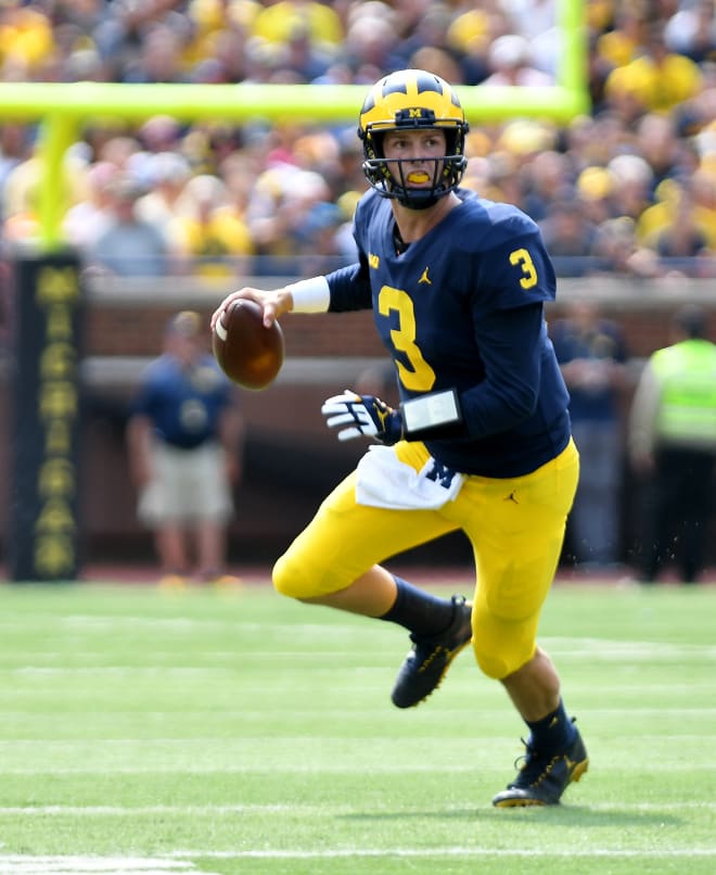 Former Michigan Wolverines football quarterback Wilton Speight's first year as the full-time starter was in 2016. 