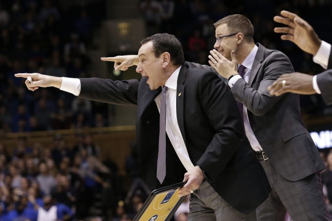 Coach K and Jon Scheyer