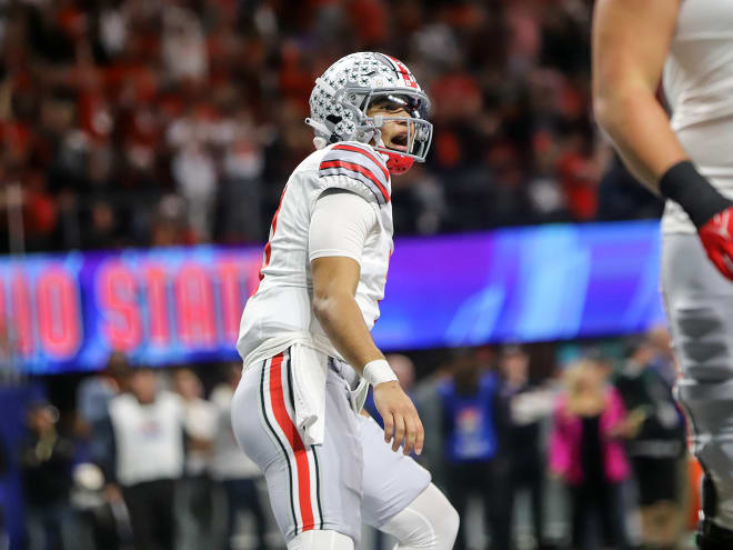 Ohio State's C.J. Stroud was the best quarterback on College Football Playoff Saturday. (Birm/DTE)
