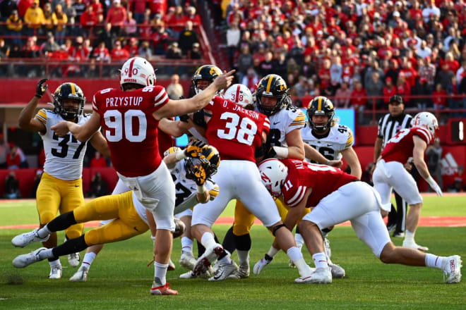 A blocked punt by Henry Marchese, returned for a score by Kyler Fisher gave Iowa momentum in the 4th quarter.