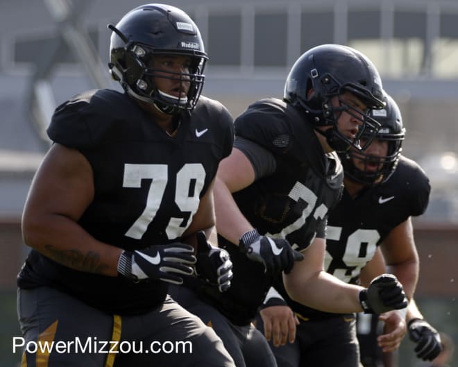 Mike Ruth (73) is one of four true freshman is one of four true freshman who joined Missouri's offensive line this season.