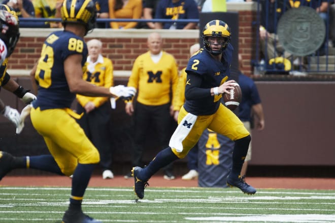 Junior quarterback Shea Patterson is leading a relaxed offense. 