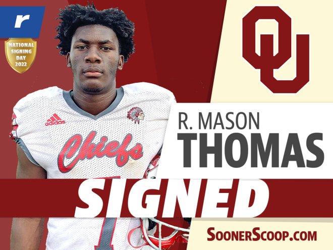 R Mason Thomas signs with the Oklahoma Sooners