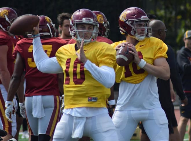 JT Daniels finished spring atop the QB depth chart, followed by Jack Sears. Do they have an equal chance of winning the job before the season opener?