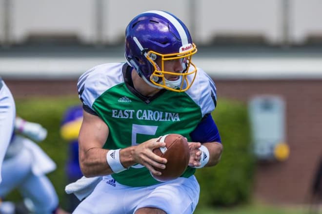 East Carolina junior quarterback Gardner Minshew has shown great development this spring.