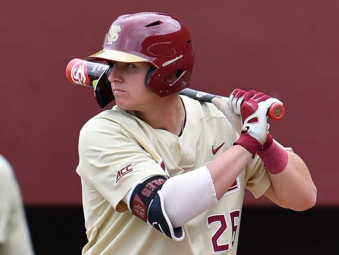 Robby Martin recorded all three FSU hits in Tuesday's loss at UF.
