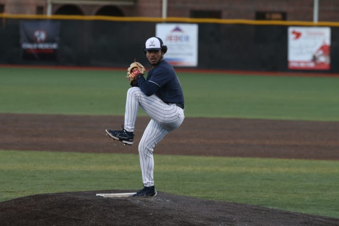 After appearing in five games as a quarterback last fall, Jay Woolfolk made his UVa baseball debut last weekend at Gardner-Webb.