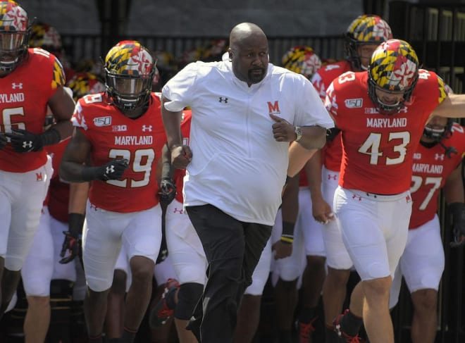Head coach Mike Locksley is in his second year at Maryland.
