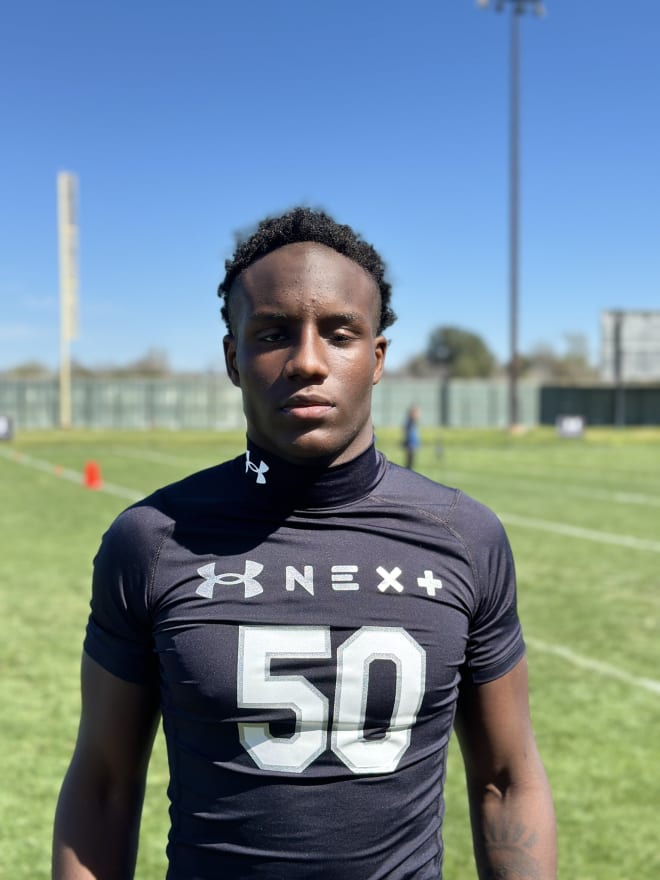 South Oak Cliff linebacker Jayden "JJ" Shelton at the Under Armour Camp in Dallas