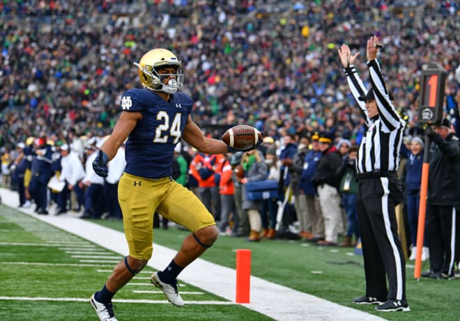 Notre Dame junior tight end Tommy Tremble