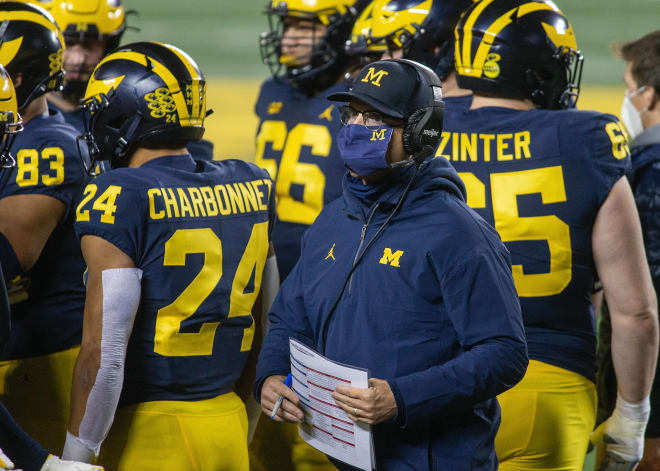 Michigan Wolverines football coach Jim Harbaugh