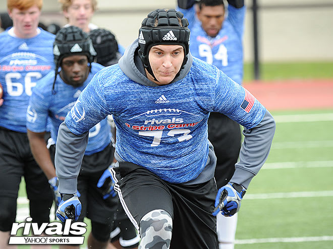 Three-star tight end Nick Patterson is growing into a very solid, traditional tight end.