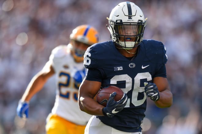 Saquon Barkley leads the Penn State attack in 2017.
