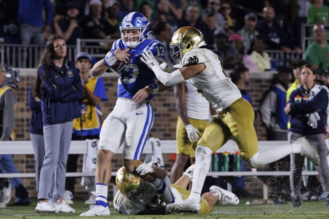 Riley Leonard: Former Duke Quarterback Commits to Notre Dame From Transfer  Portal From Transfer Portal - Sports Illustrated