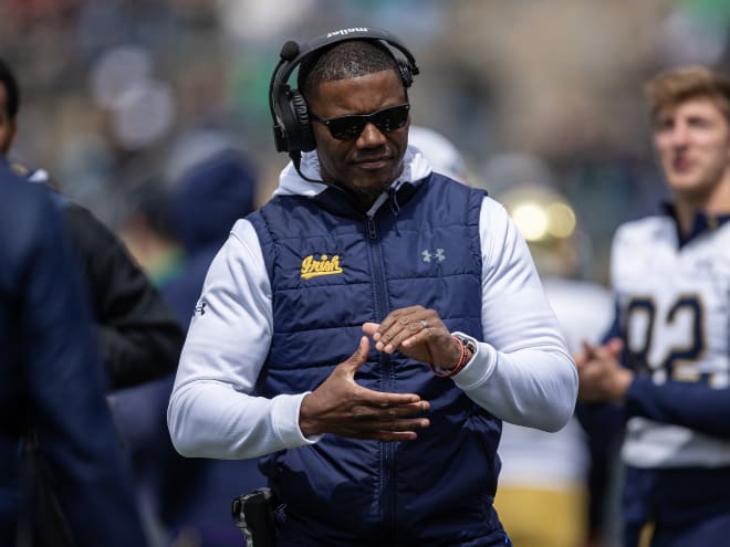 Notre Dame running backs coach Deland McCullough is expected to be recruiting in Texas on Wednesday.