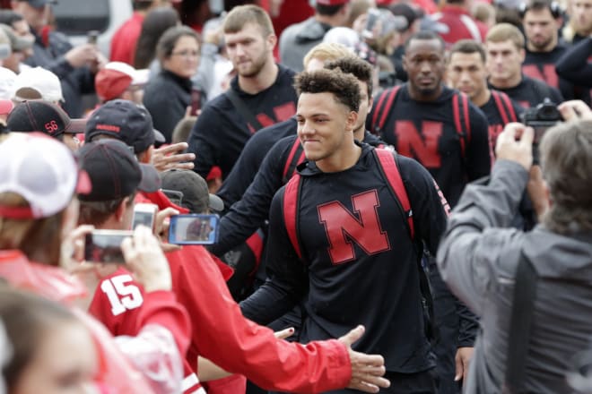 Adrian Martinez was named Nebraska's starting quarterback on Monday. 